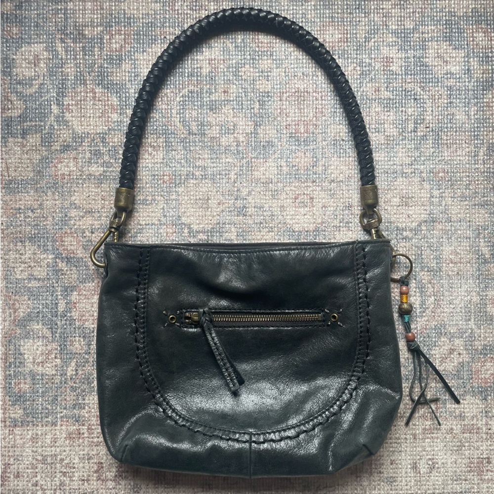 The Sak Black Leather Shoulder Bag
